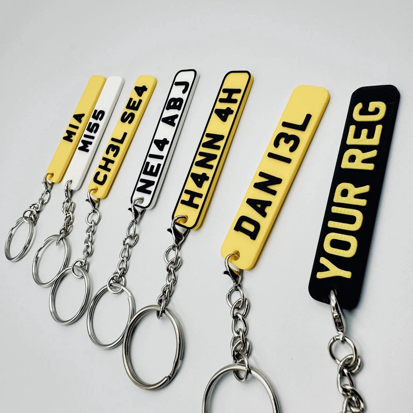 Number Plate Keyrings