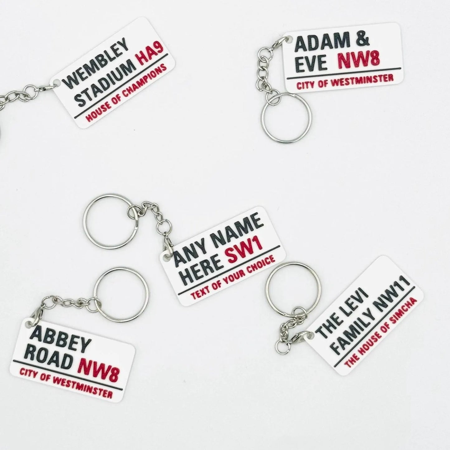 London Street Sign Keyrings