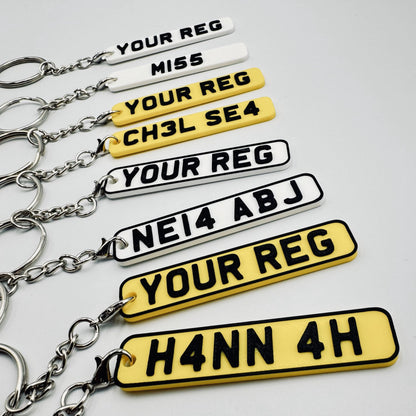 Number Plate Keyrings