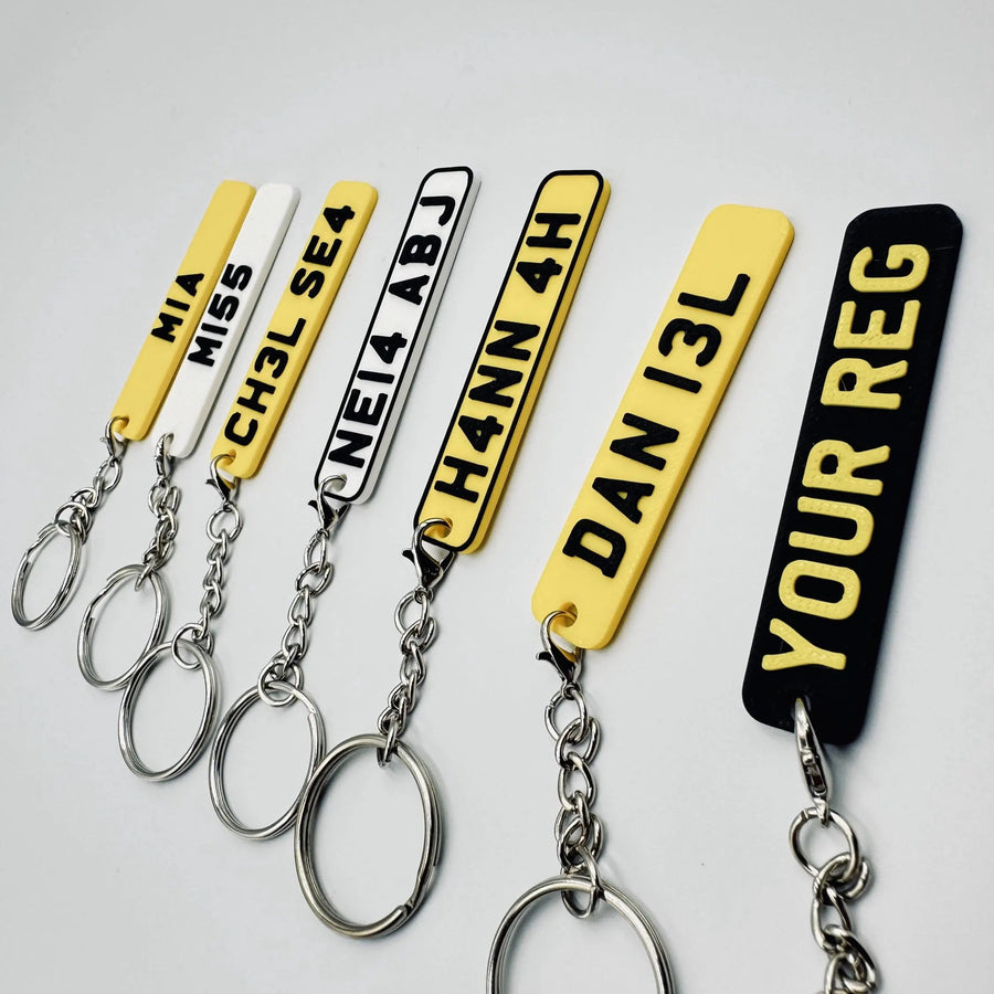 Number Plate Keyrings