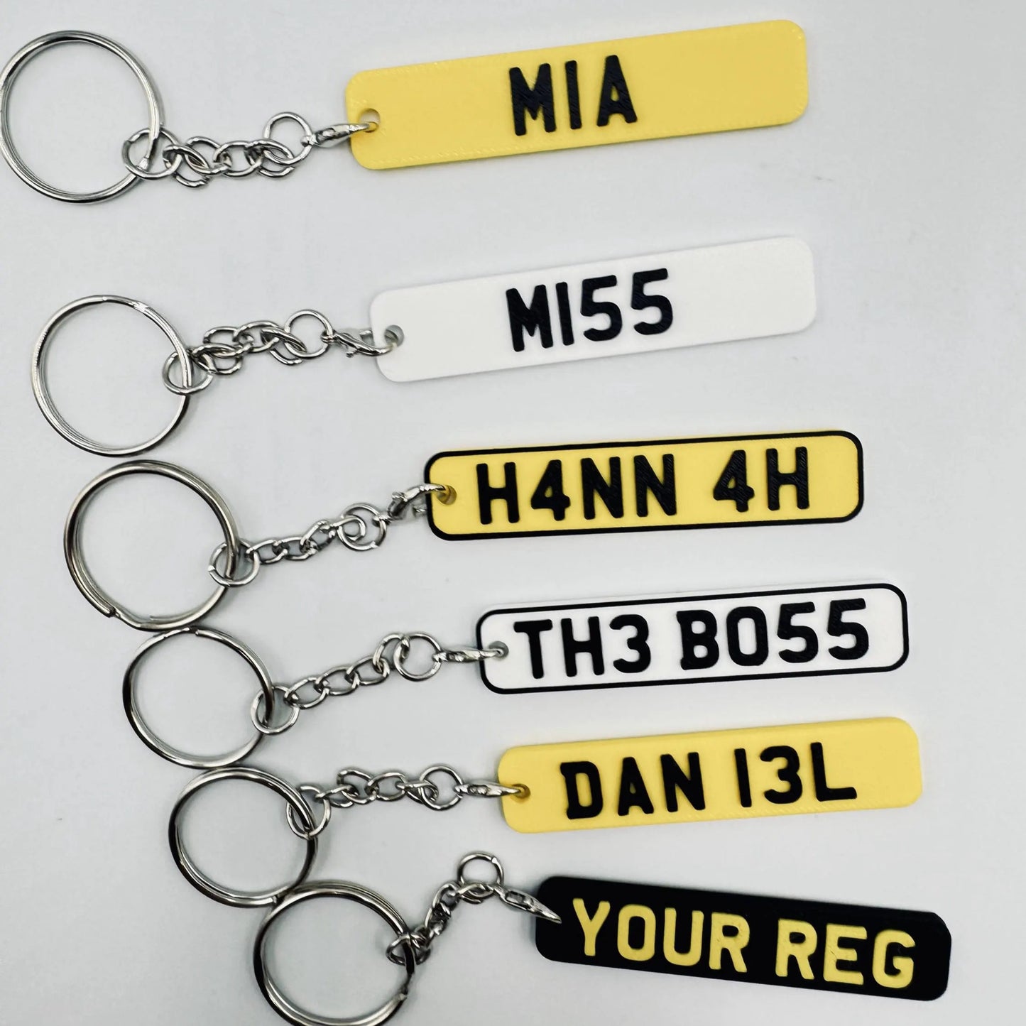 Number Plate Keyrings