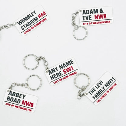 London Street Sign Keyrings